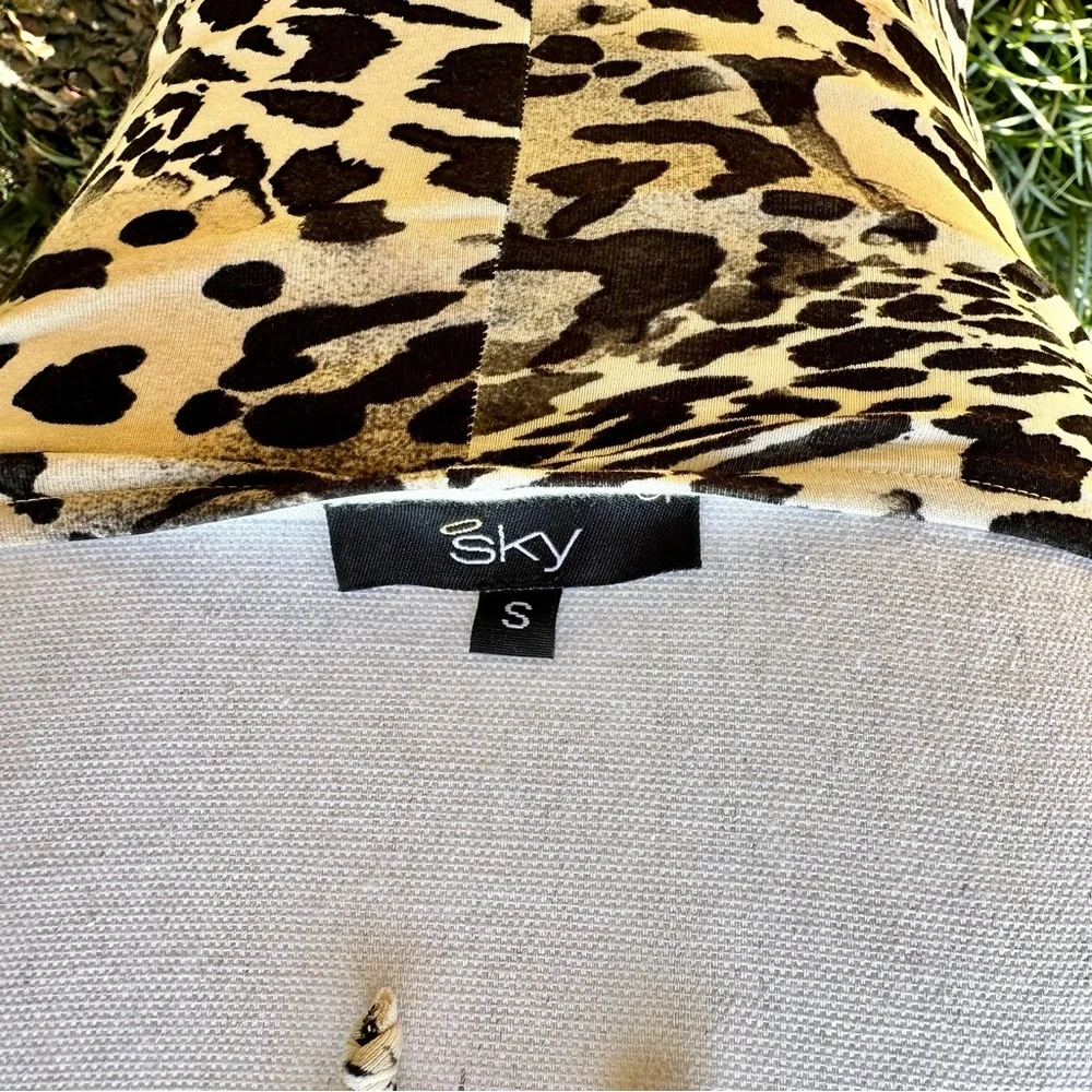 Sky Leopard Cheetah Print Mini Dress - Picture 7 of 9